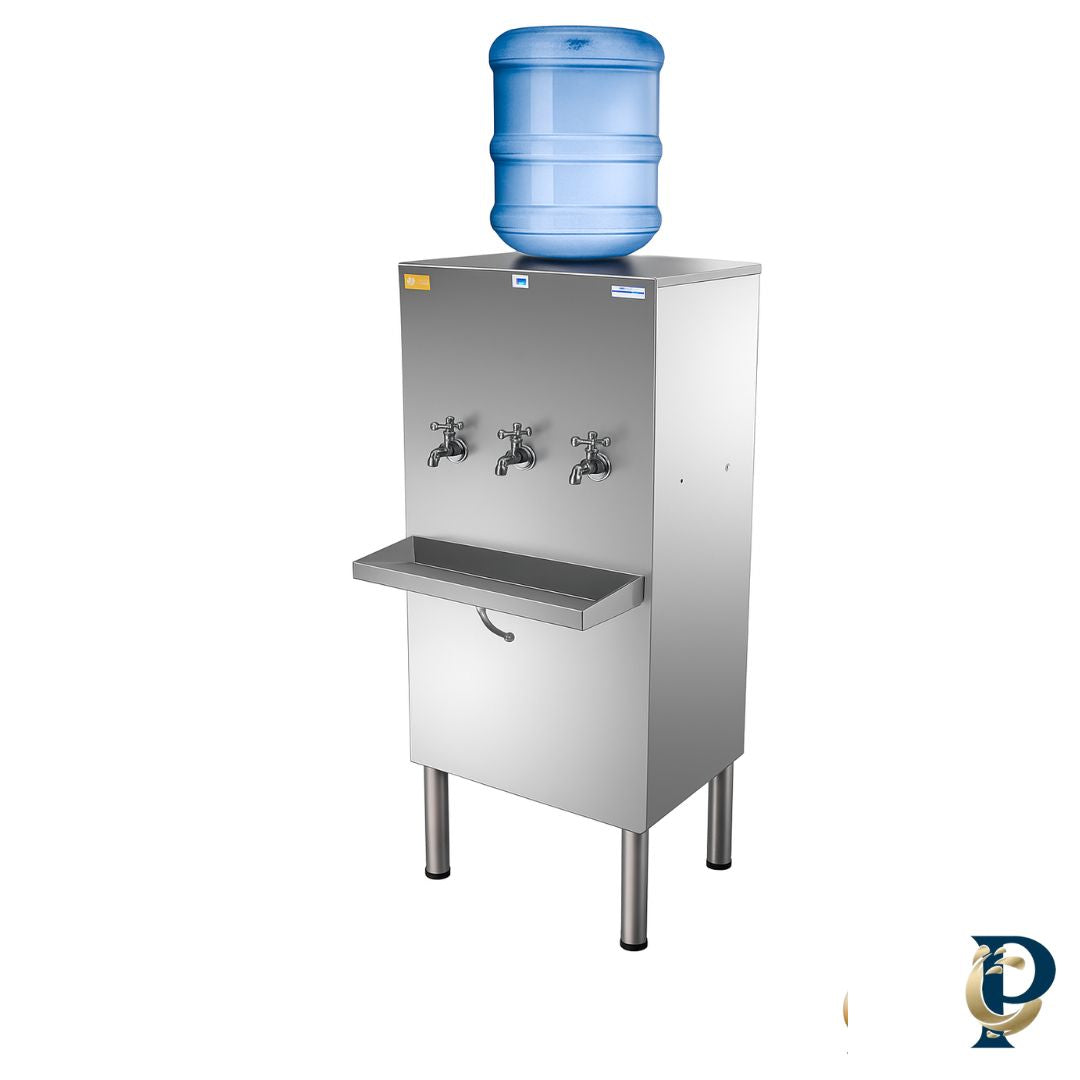TAMPA EM AÇO INOX COM SUPORTE GALÃO - BEBEDOUROS BELFRIO