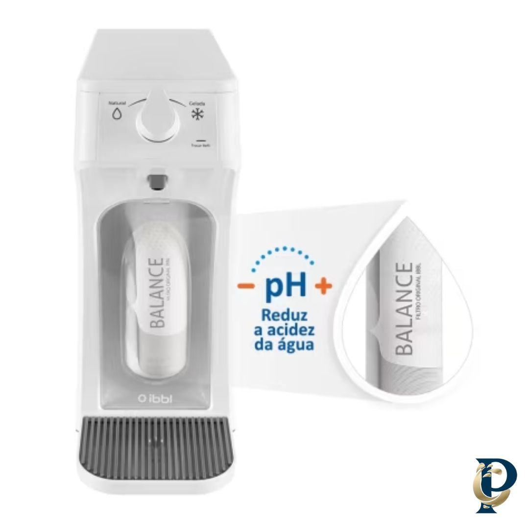 Purificador de Água gelada e natural  E-Due Bivolt Branco ou Preto - IBBL