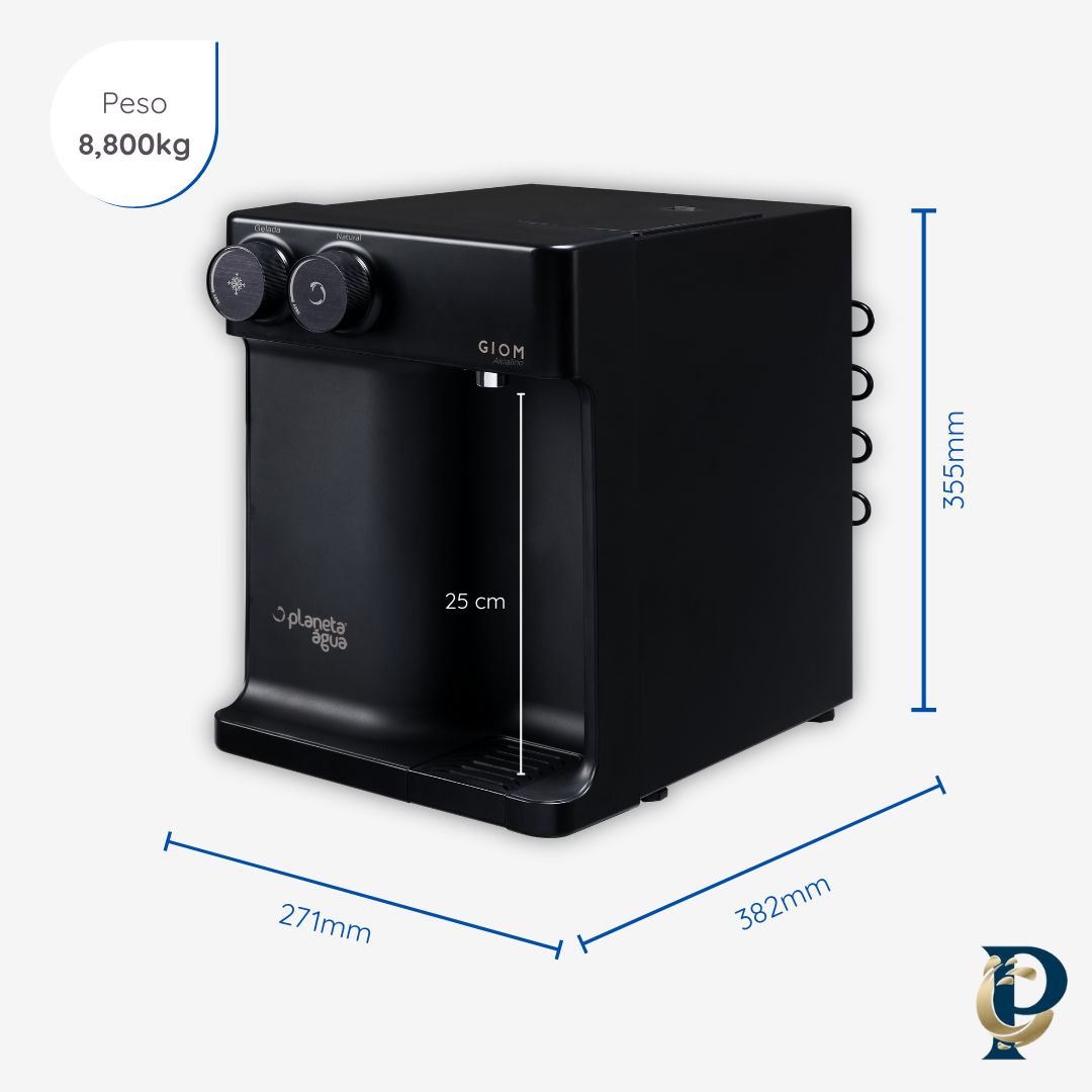 PURIFICADOR DE ÁGUA ALCALINA GIOM - PA11 PLANETA ÁGUA