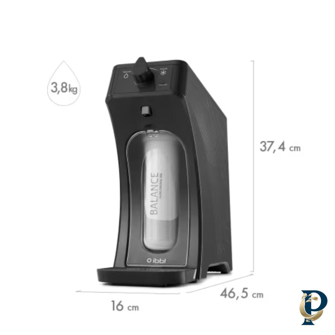 Purificador de Água gelada e natural  E-Due Bivolt Branco ou Preto - IBBL