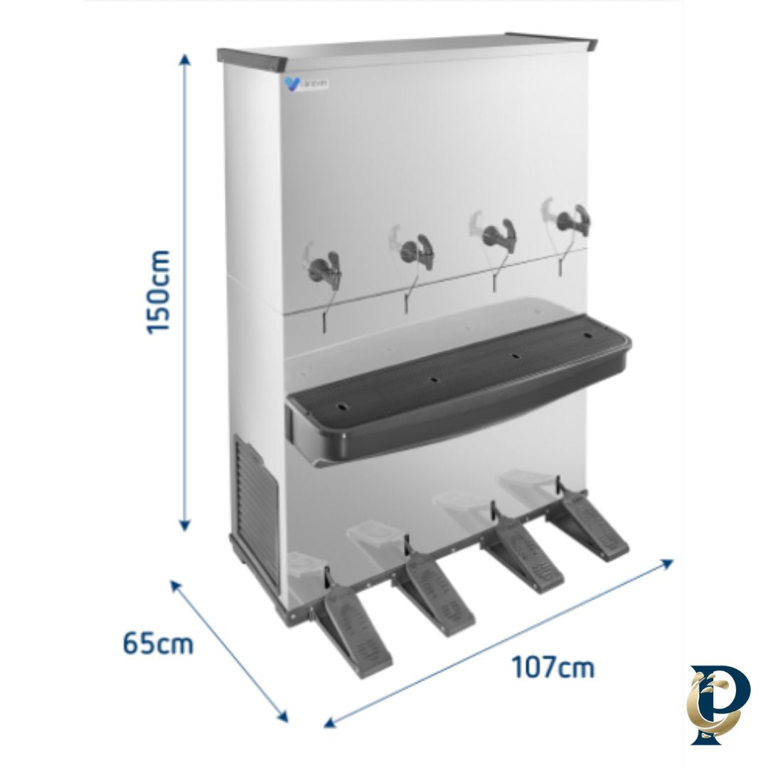 BEBEDOURO INDUSTRIAL RESIST ACIONAMENTO COM PEDAL 200L - CÂNOVAS
