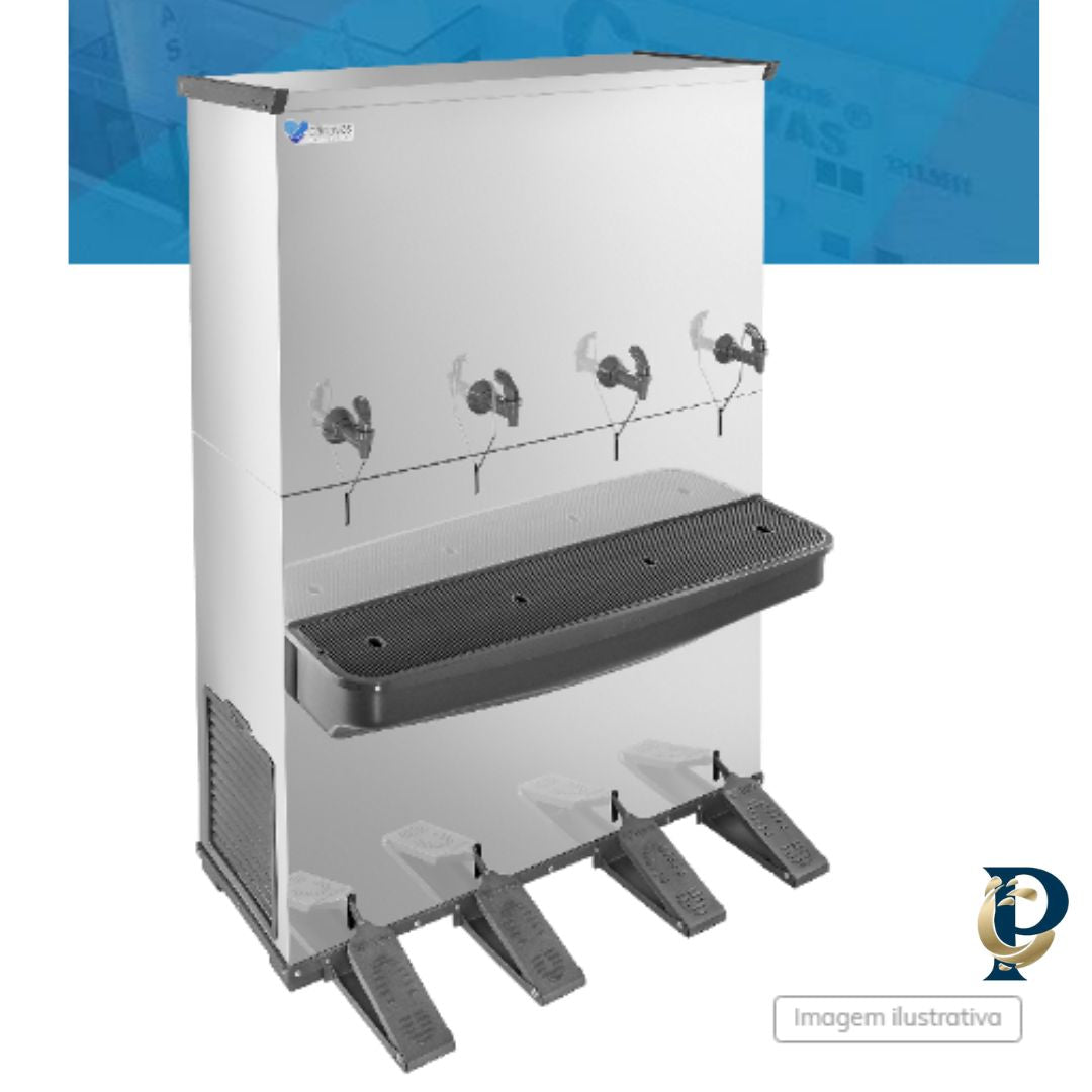 BEBEDOURO INDUSTRIAL RESIST ACIONAMENTO COM PEDAL 200L - CÂNOVAS