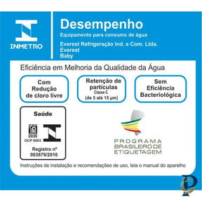 PURIFICADOR DE ÁGUA NATURAL EVEREST - SOFT BABY