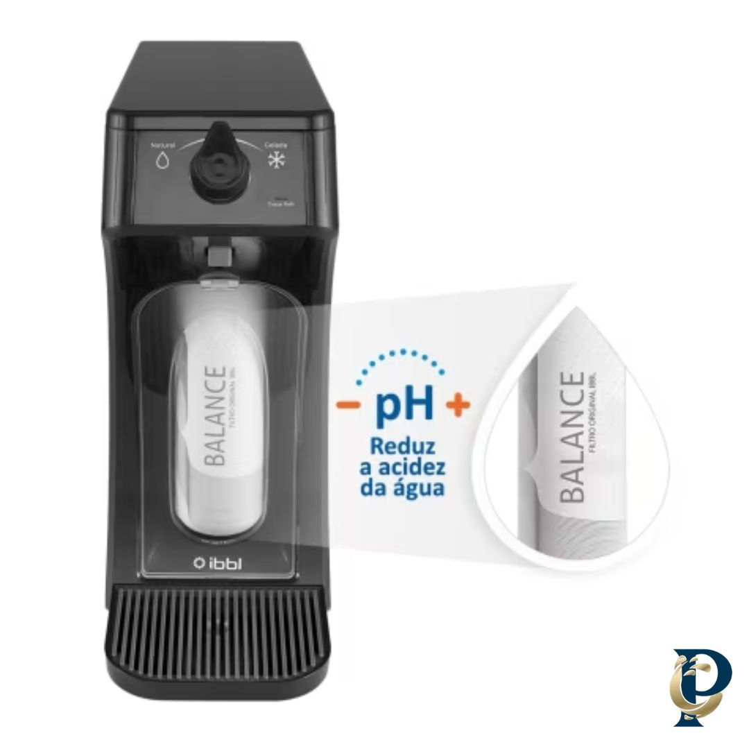 Purificador de Água gelada e natural  E-Due Bivolt Branco ou Preto - IBBL