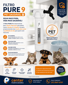 Filtro Purificador Planeta Água Pure9 Pet - 2019